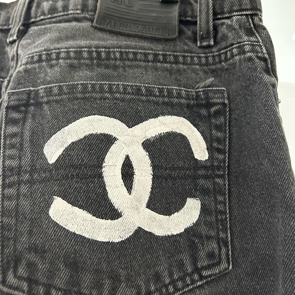 Black hand pained jeans - Picture 6 of 13